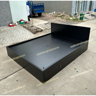 Giường gỗ, giường ngủ gỗ mdf 2 hộc kéo phủ melamin giao ngay (Ship toàn quốc)
