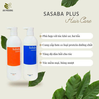 DẦU GỘI VÀ DẦU XẢ (HOÀN HÌNH)  SASABA PLUS MẪU MỚI 2019 500ml - 800ML