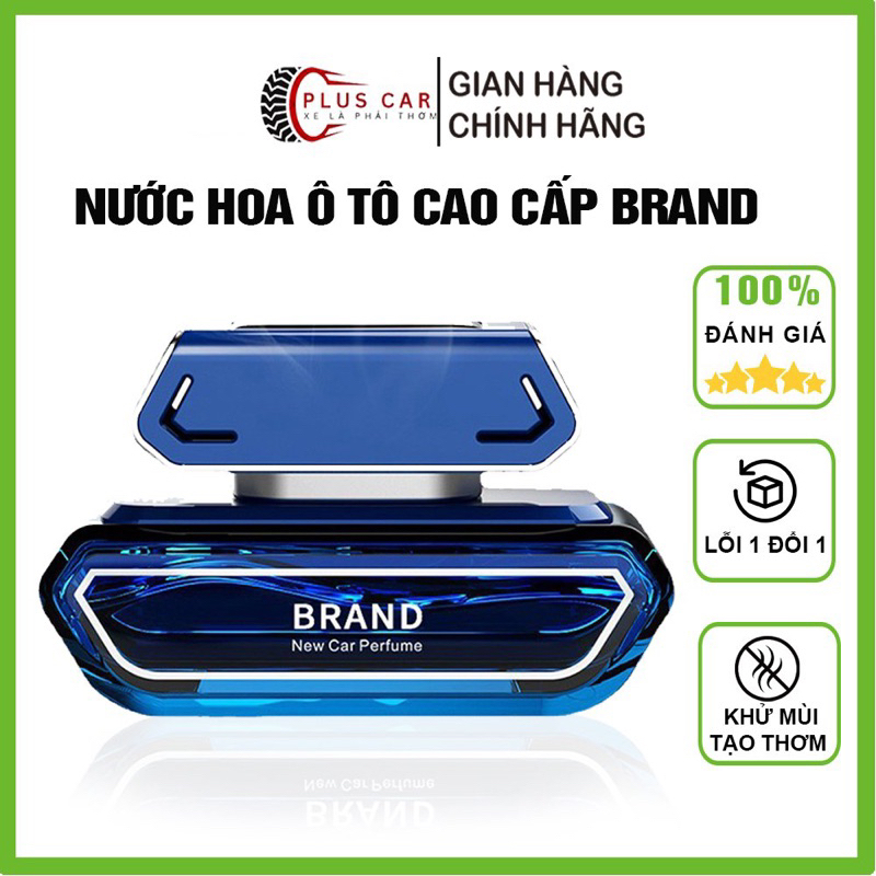 Nước hoa ô tô cao cấp Brand làm thơm khử mùi chống say xe hiệu quả dành có xe hơi có 3 mùi thơm