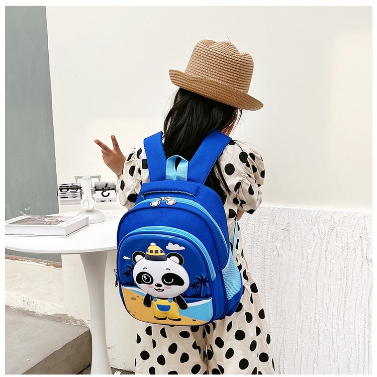 Balo cho bé đi học mầm non Đậu Vy Shop siêu nhẹ, Cặp sách cho bé trai bé gái bằng nhựa Eva chống thấm nước