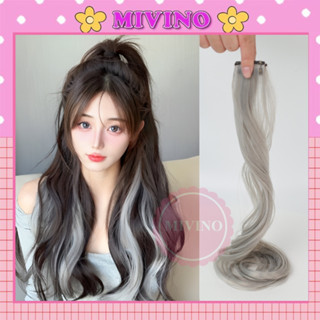 Tóc giả nữ Mivino tóc xoăn dài kẹp lọn highlight xoăn cao cấp CM12