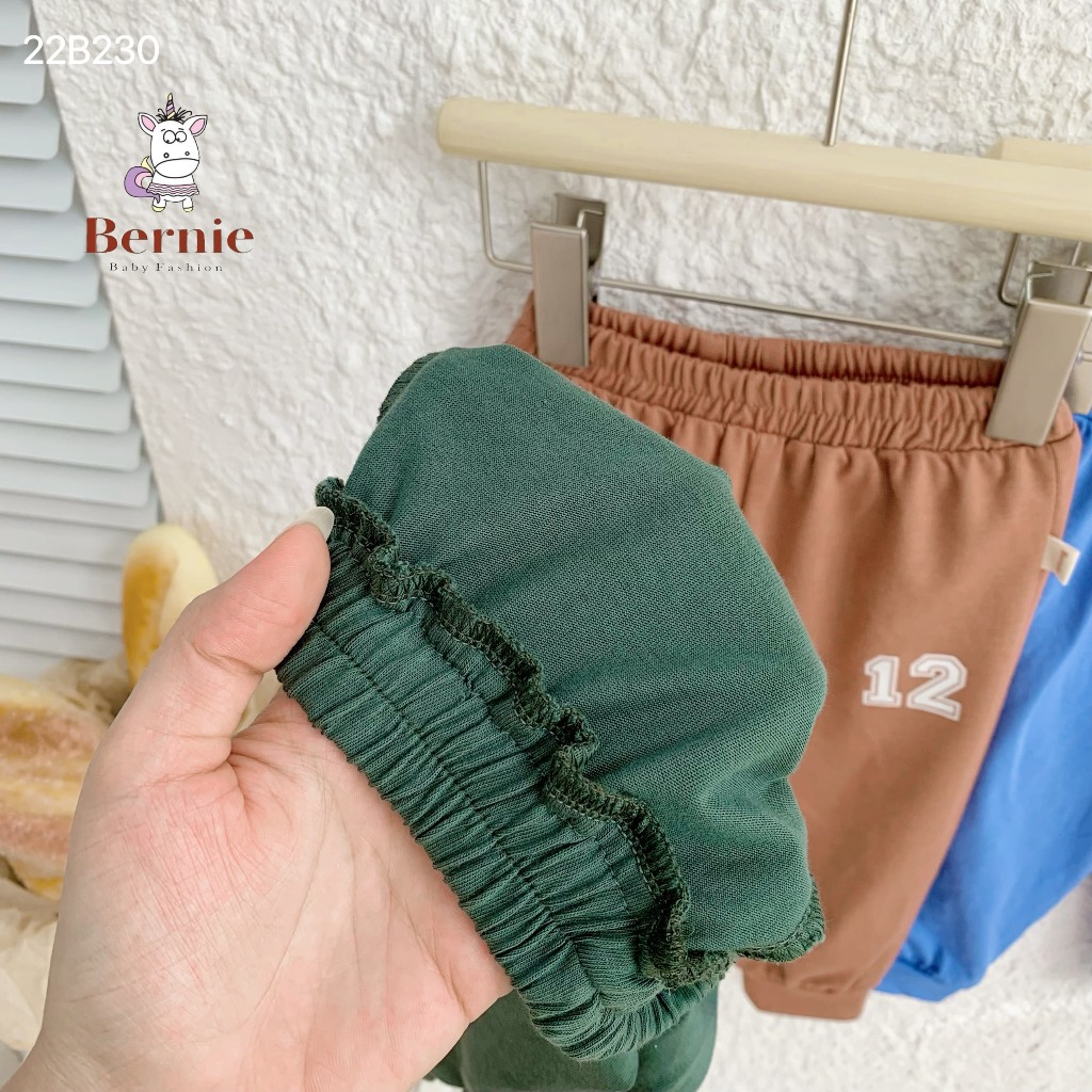 Bộ thu đông bé trai số 12 Bernie - Bộ dài tay bé trai chất cotton cho bé từ 9-23kg- 22B230