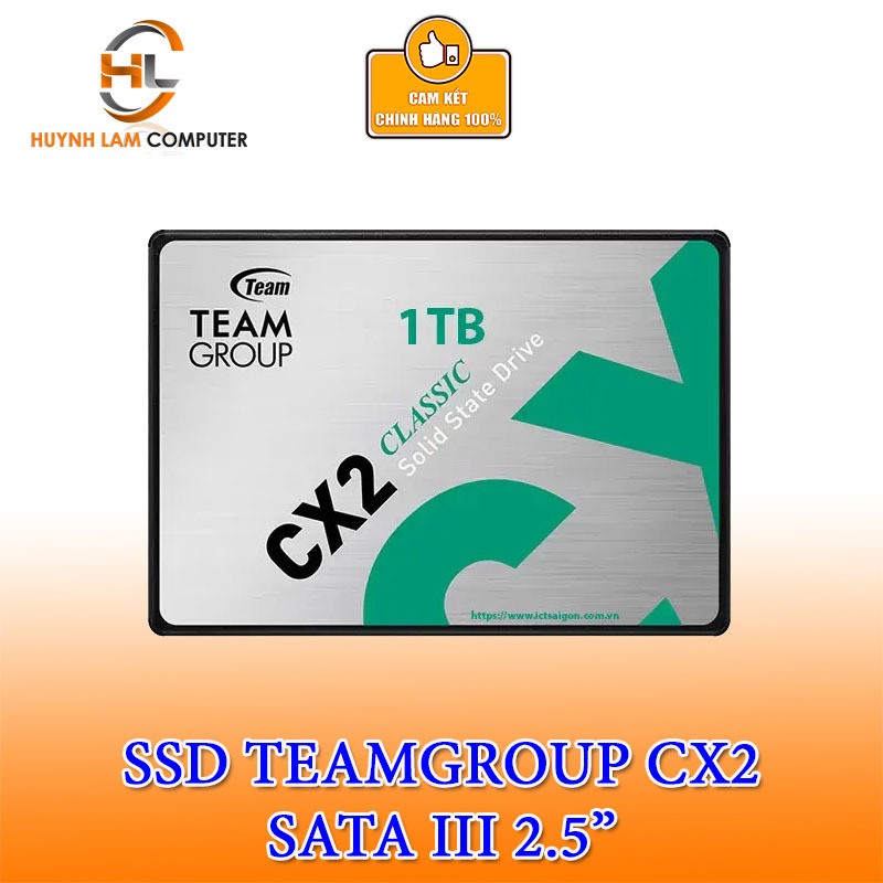 Ổ cứng SSD Team 1TB CX2 Sata III 2,5inch - Viễn Sơn phân phối