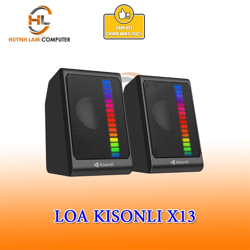 Loa vi tính Kisonli X13 LED 2*3W 2.0 Speaker nhỏ gọn