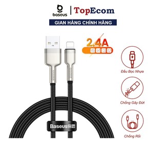 Dây Cáp Sạc Nhanh Baseus CALJKA Cho Điện Thoại Từ Đầu USB Sang 2.4A,Truyền Dữ Liệu 480Mbps,Dây Bọc Dù