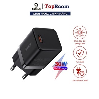 Củ Sạc Nhanh Type C Baseus Gan 3 Fast Charger 30w PD3.0 QC3.0 Cho Điện Thoại Ip Xamxung - TopEcom