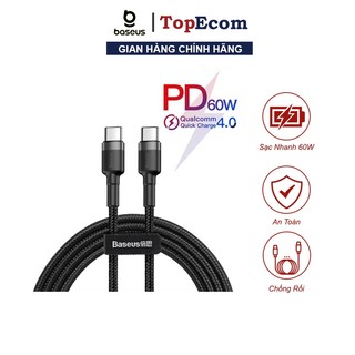 Cáp Sạc Nhanh Samsung Type C To Type C Công Suất 60w QC4.0 QC 3.0 Thương Hiêu Baseus - TopEcom