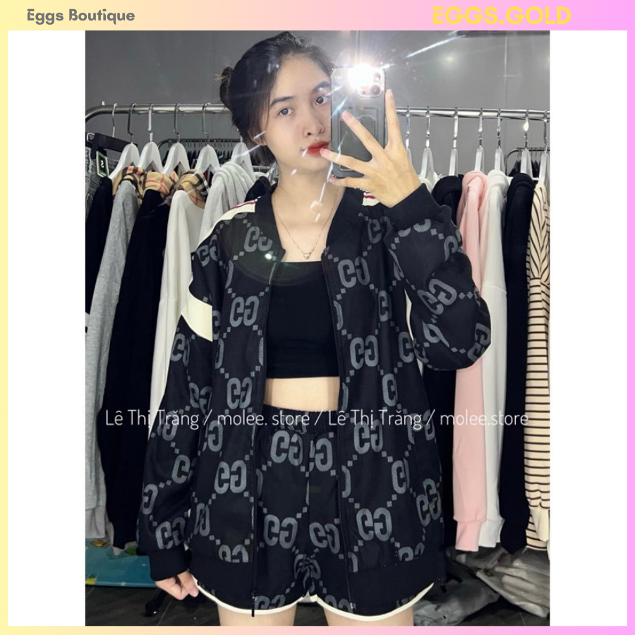 Áo khoác bomber G.C hottrend, áo khoác thu đông chất poly cho nữ