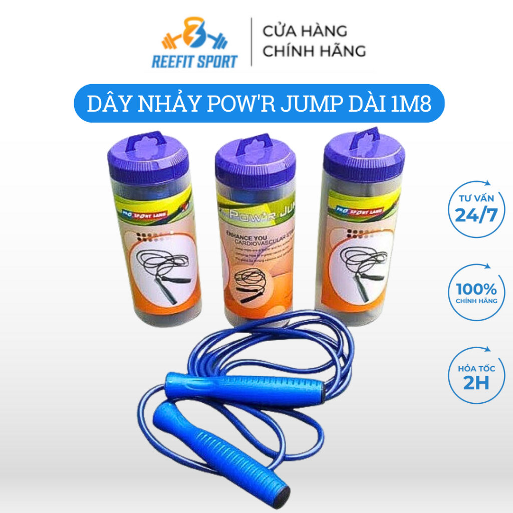 Dây nhảy thể dục cao cấp Pow'r Jump dài 1m8