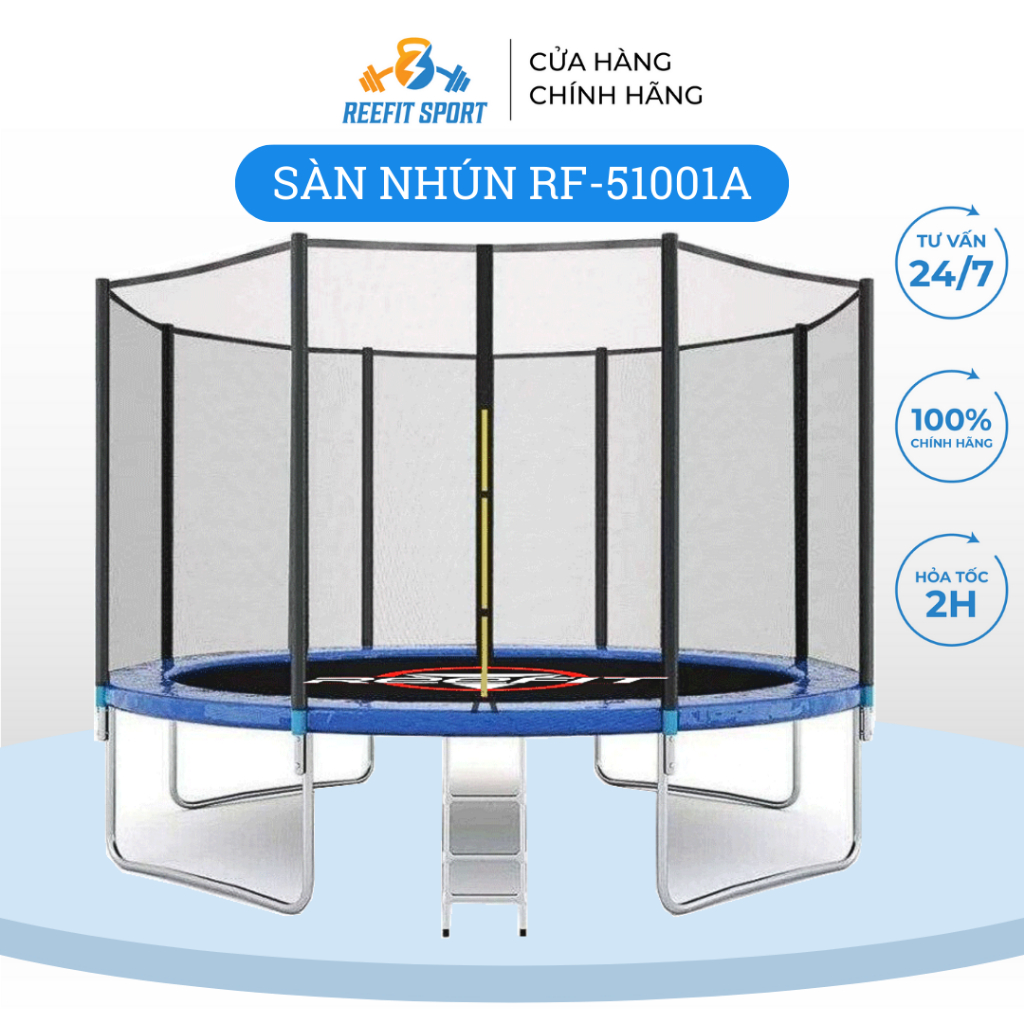 Sàn nhún người lớn có lưới xung quanh 3m05 Reefit-51001A