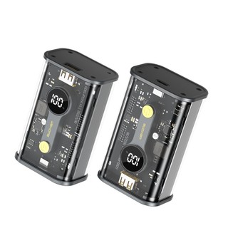 Pin sạc dự phòng WEKOME WP-333/337  trong suốt dung lượng 20000mAh hỗ trợ sạc nhanh QC 22.5W + PD 20W có màn hình Led