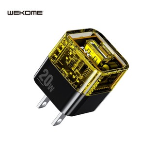 Củ sạc nhanh 20W Wekome WP-U149 trong suốt  2 cổng USB + Type-C cốc siêu nhỏ gọn siêu bền dành cồ thiết bị lP Android