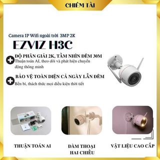Camera ip wifi ngoài trời ezviz h3c 3mp 2k