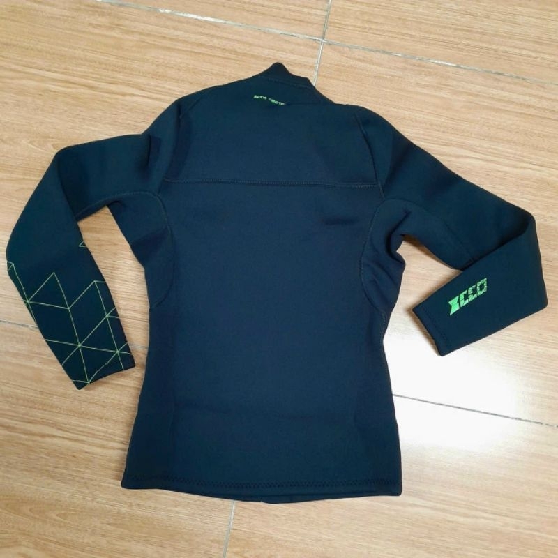 Áo bơi lẻ giữ nhiệt dài tay cho nam dày 2.5mm MT301 size 45-80kg ZCCO màu đen, màu xám, chữ xanh lá giữ ấm,cản gió