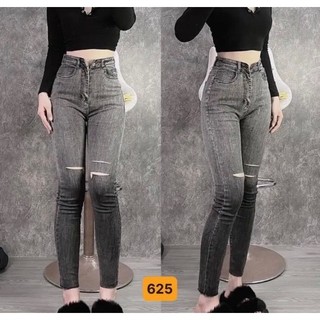 Quần jean nữ trơn-quần jean nữ lưng cao siêu hack dáng cao cấp-chất jean co dãn Tuấn kiệt n8