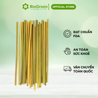 100 ống hút cỏ 6x 20cm không tan trong nước - Dùng được cho tất cả các loại thức uống