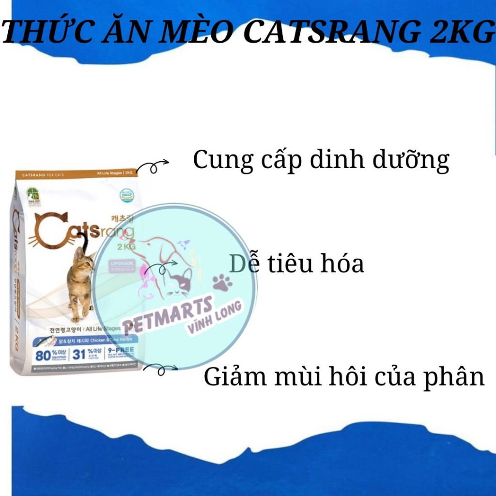 CATSRANG THỨC ĂN HẠT HO MÈO MỌI LỨA TUỔI-2KG