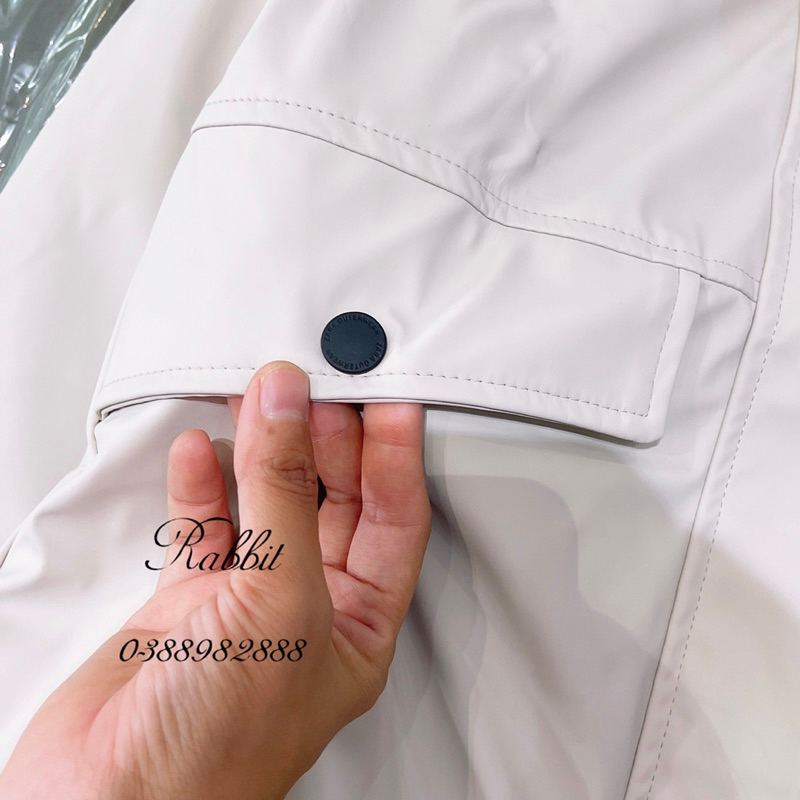 Áo raincoat lót lông thỏ Z@ra