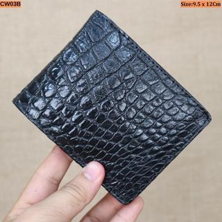 Ví Ngang Da Cá Sấu Konavis Dòng 1 Mặt Da Bụng Cá Sấu 3 Màu Đen, Nâu, Bò || Chính Hàng Có Nguồn Gốc