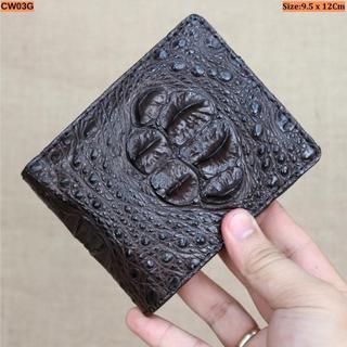 Ví Ngang 1 Mặt Vân Gù Cá Sấu Konavis || Hàng Có Giấy Chứng Nhận Nguồn Gốc Da Cá Sấu Đi Kèm