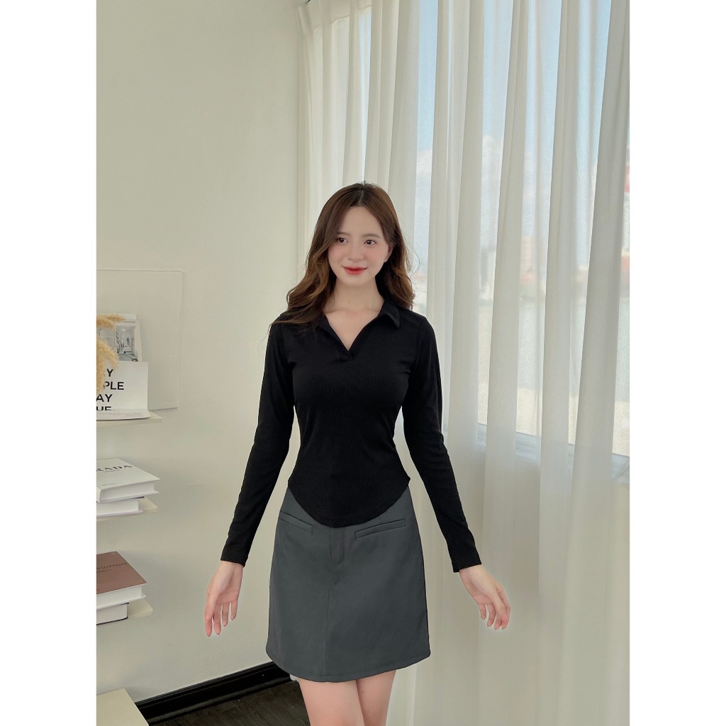 Áo polo dài tay dáng ôm - 247store.vn - Aopolovatbau1096_P13K7