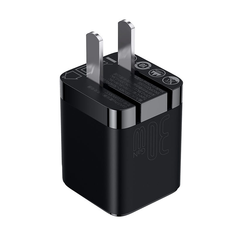 Sạc nhanh hiệu Baseus GaN3 1C 30W CN - Màu đen