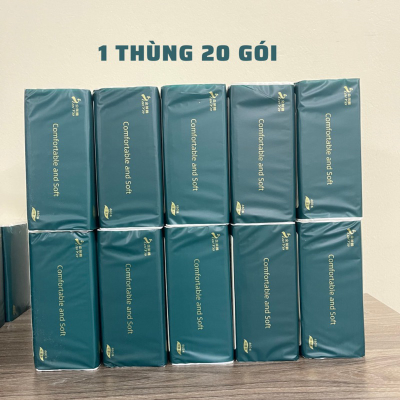 Free ship-thùng 20 gói giấy ăn rút Zhongxing-giấy 5 lớp dai