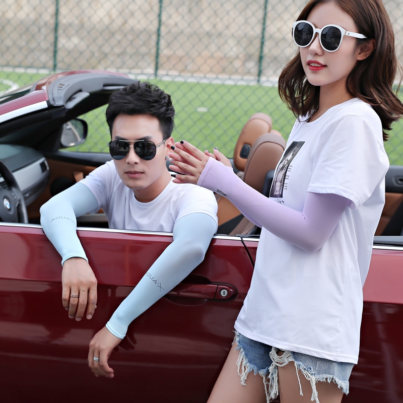 Găng Tay Chống Nắng Xỏ Ngón Nam Nữ Vải Dày Dặn Co Giãn , Bảo Hành 12 Tháng