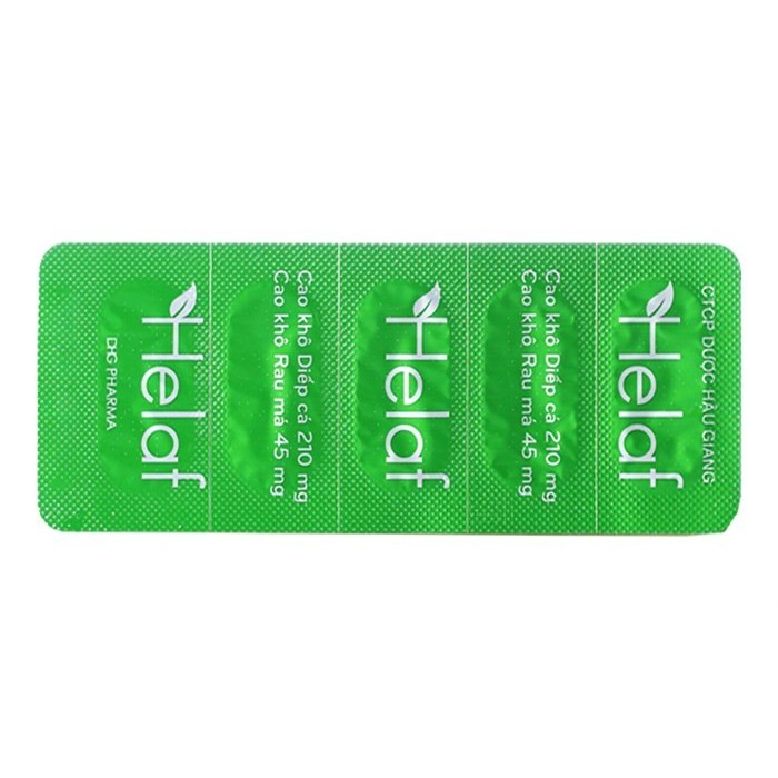Viên diếp cá Helaf - hỗ trợ thanh nhiệt, giảm táo bón, hộp 50 viên