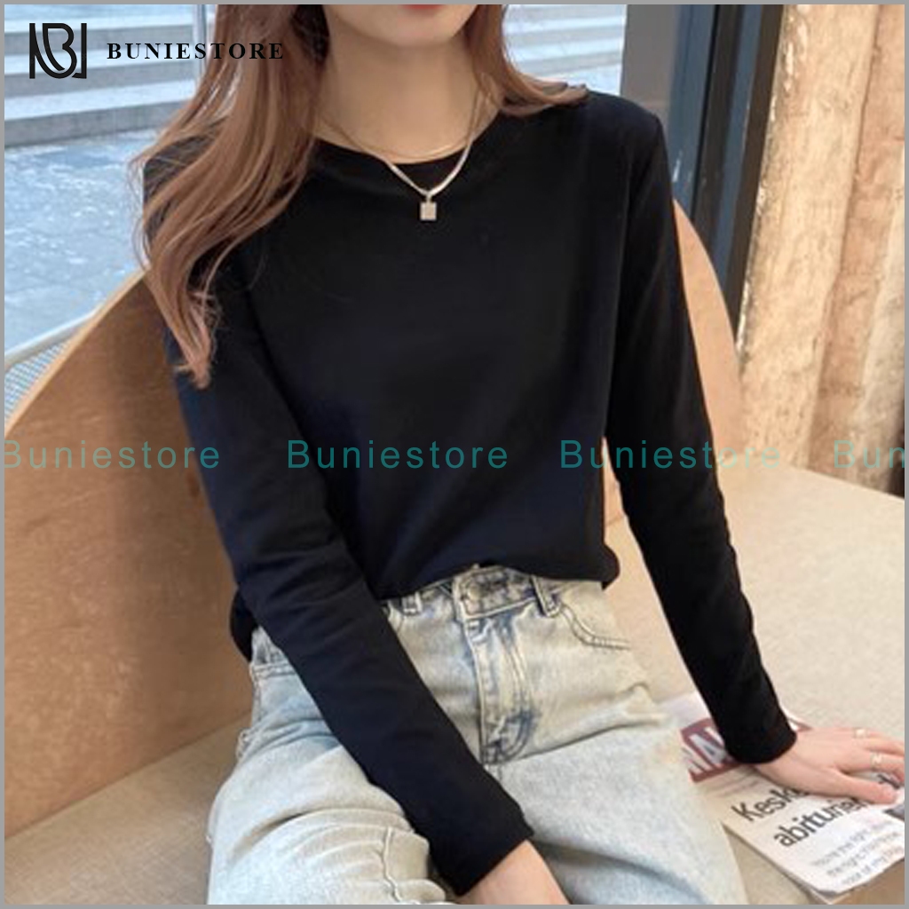 Áo thun nữ tay dài form rộng cao cấp Buniestore hàng QUẢNG CHÂU loại 1