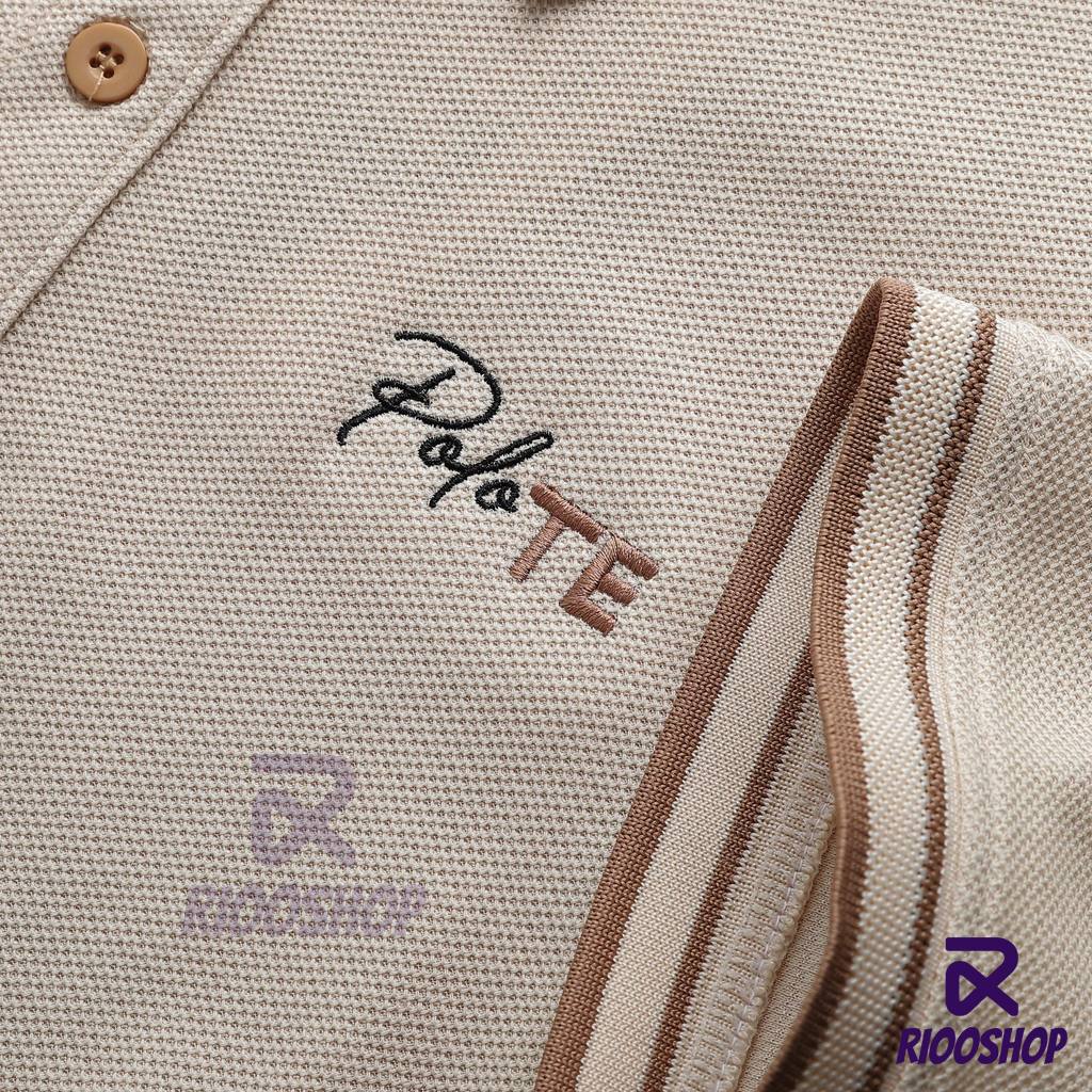 Áo thun nam có cổ, áo polo nam ngắn tay đẹp, vnxk, có size lớn, big size màu xanh, nâu RIOOSHOP RSP007