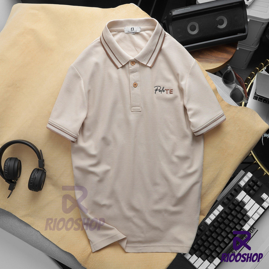 Áo thun nam có cổ, áo polo nam ngắn tay đẹp, vnxk, có size lớn, big size màu xanh, nâu RIOOSHOP RSP007