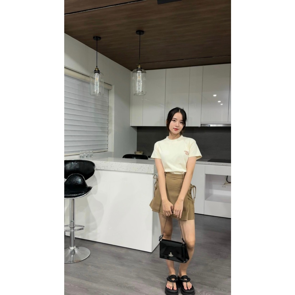 Chân Váy Chữ A Thiết Kế Thắt Nơ Phong Cách Nữ Sinh Thanh Lịch 𝘽𝙮𝘾𝙖𝙢𝙘𝙖𝙢