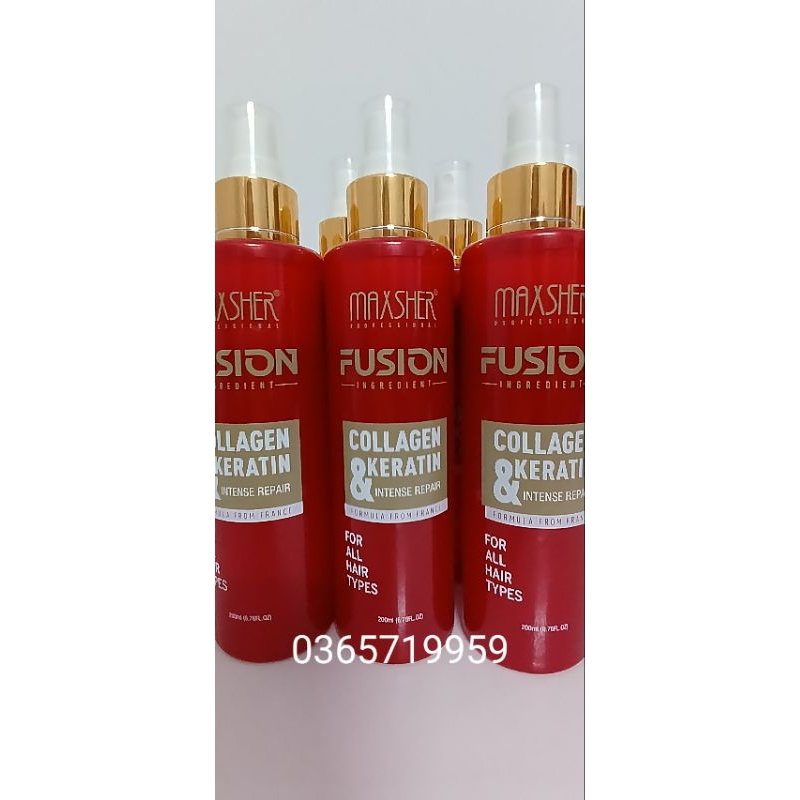MAXSHER INTENSE REPAIR COLLAGEN sữa xịt dưỡng tóc 2 lớp