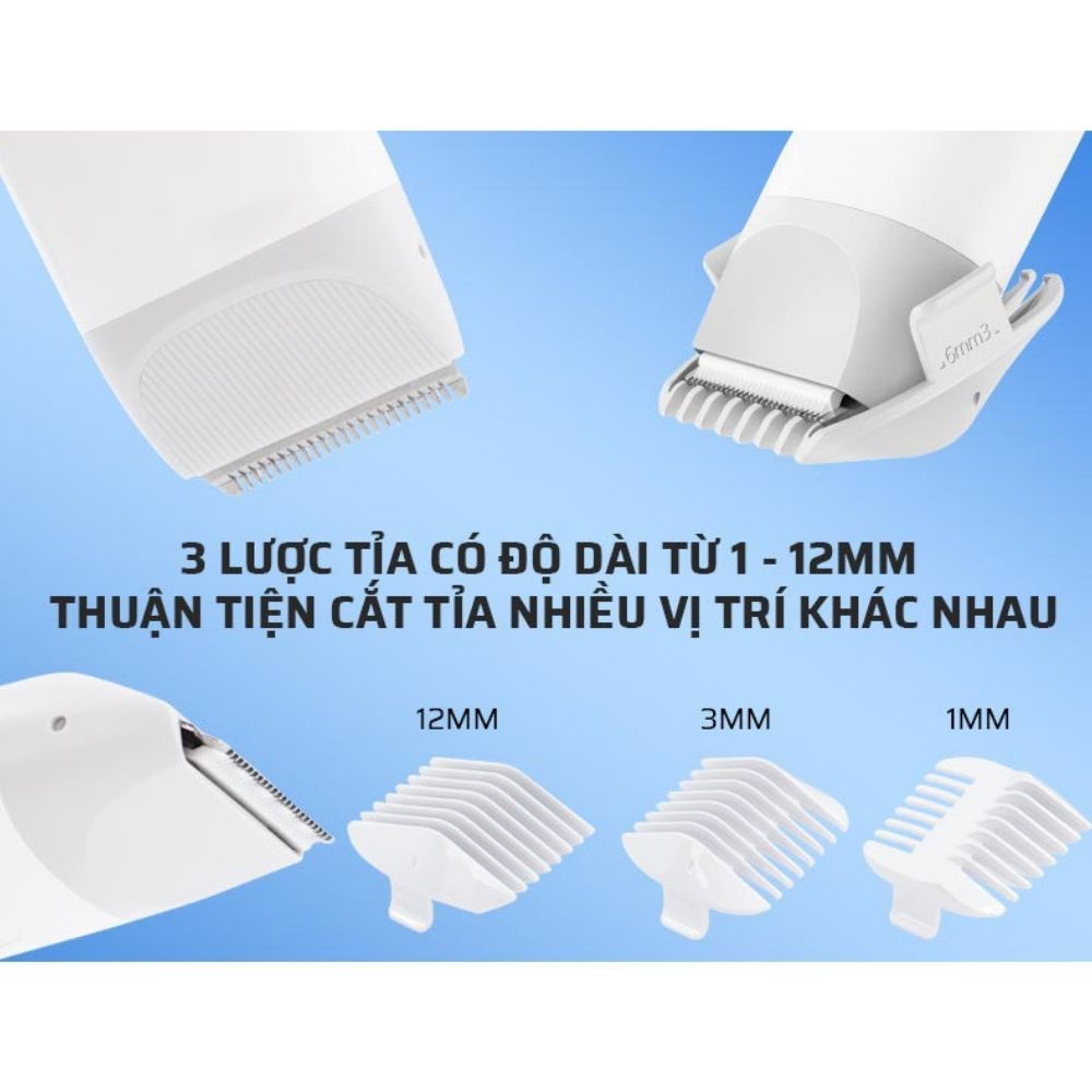 Tông Đơ Cắt Tóc Cho Bé Xiaomi Mitu DIEL0384 - Siêu Êm , Độ Ồn Thấp , Giúp Trẻ Không Giật Mình , Không Khóc