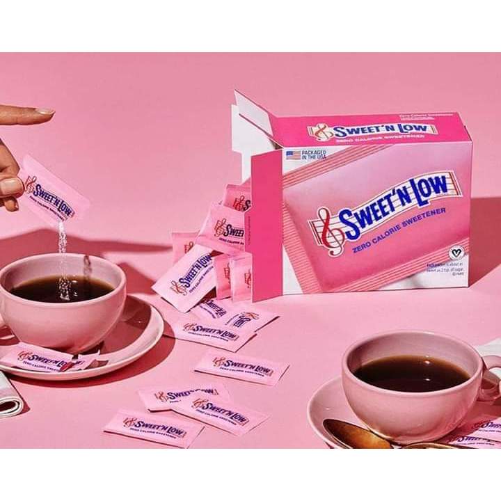 Đường ăn kiêng giảm cân Sweet'n Low của Mỹ combo 50 gói/100 gói màu hồng
