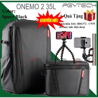 Balo máy ảnh pgytech onemo 2 35l + túi đeo chéo, black