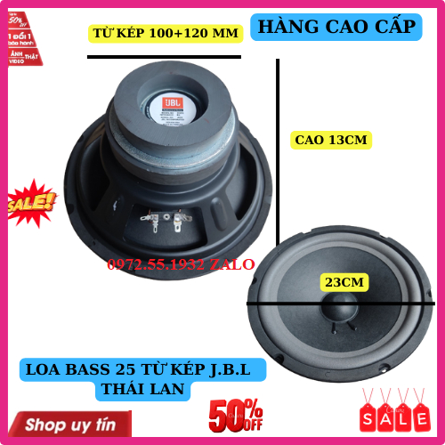 Loa bass 25 jbl từ kép nhập khẩu thái lan coil 38 hàng xịn giá 1 chiếc