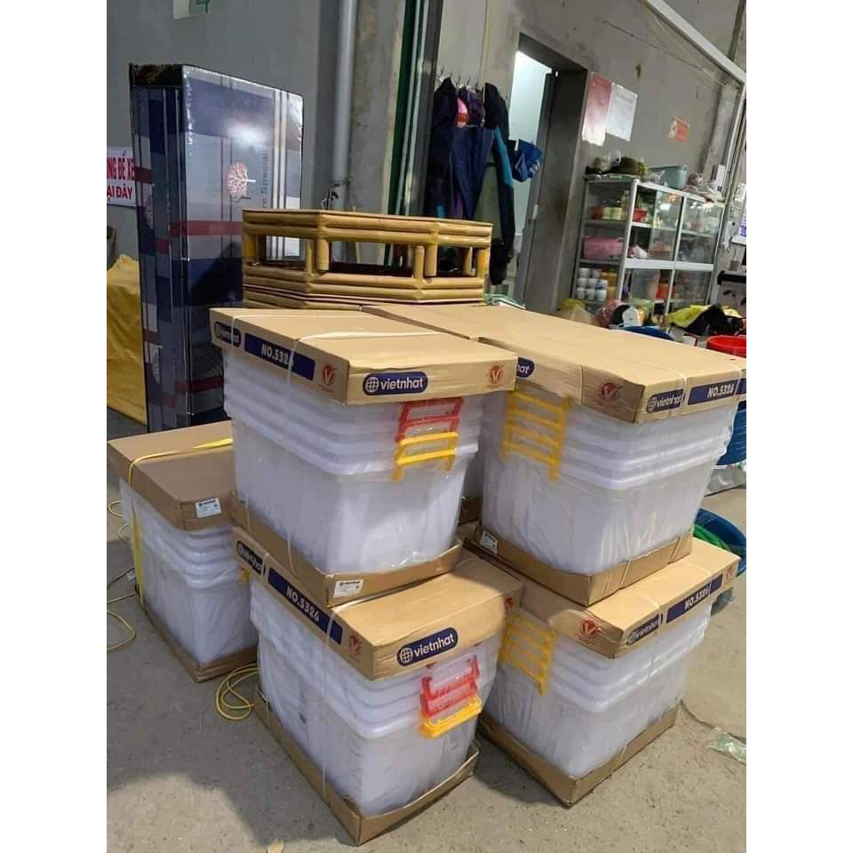 Thùng nhựa đựng bát đũa đồ dùng 85L tiện lợi