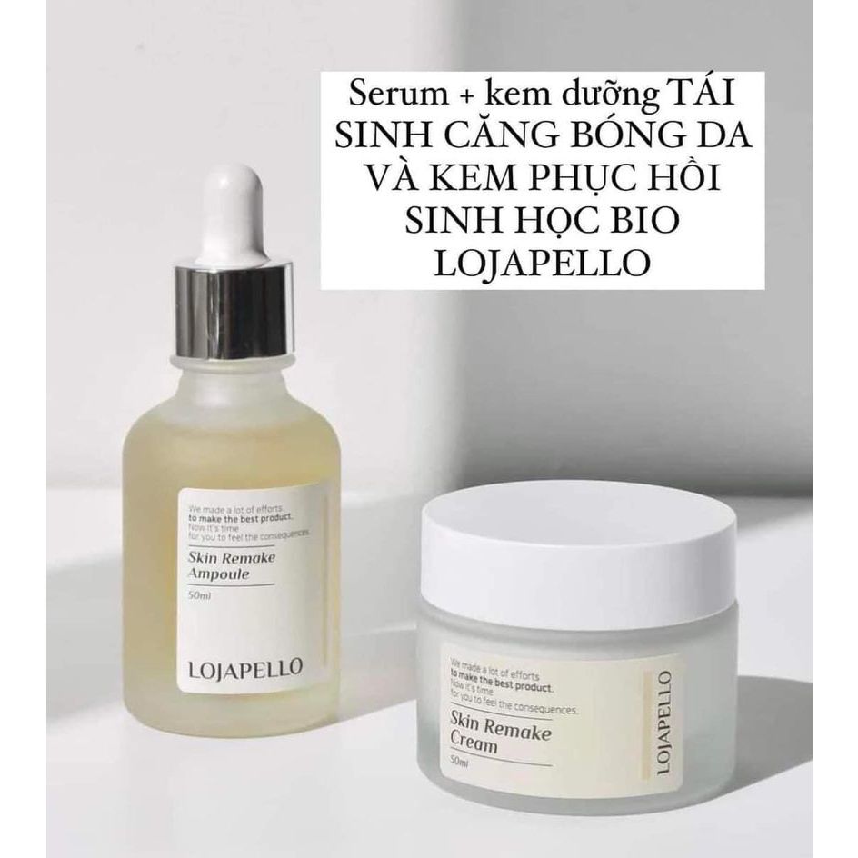 BỘ ĐÔI SIÊU TINH CHẤT TÁI SINH VÀ KEM DUỠNG ẨM SINH HỌC LOJAPELLO