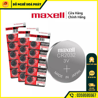 Pin cr2032 maxell 3v vỉ 5 viên chất lượng cao - hàng chính hãng