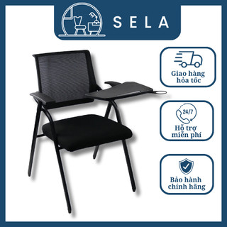 Ghế văn phòng gấp gọn SELA, Ghế gấp liền bàn học cho văn phòng, lớp học tiện lợi, Thiết kế công thái học