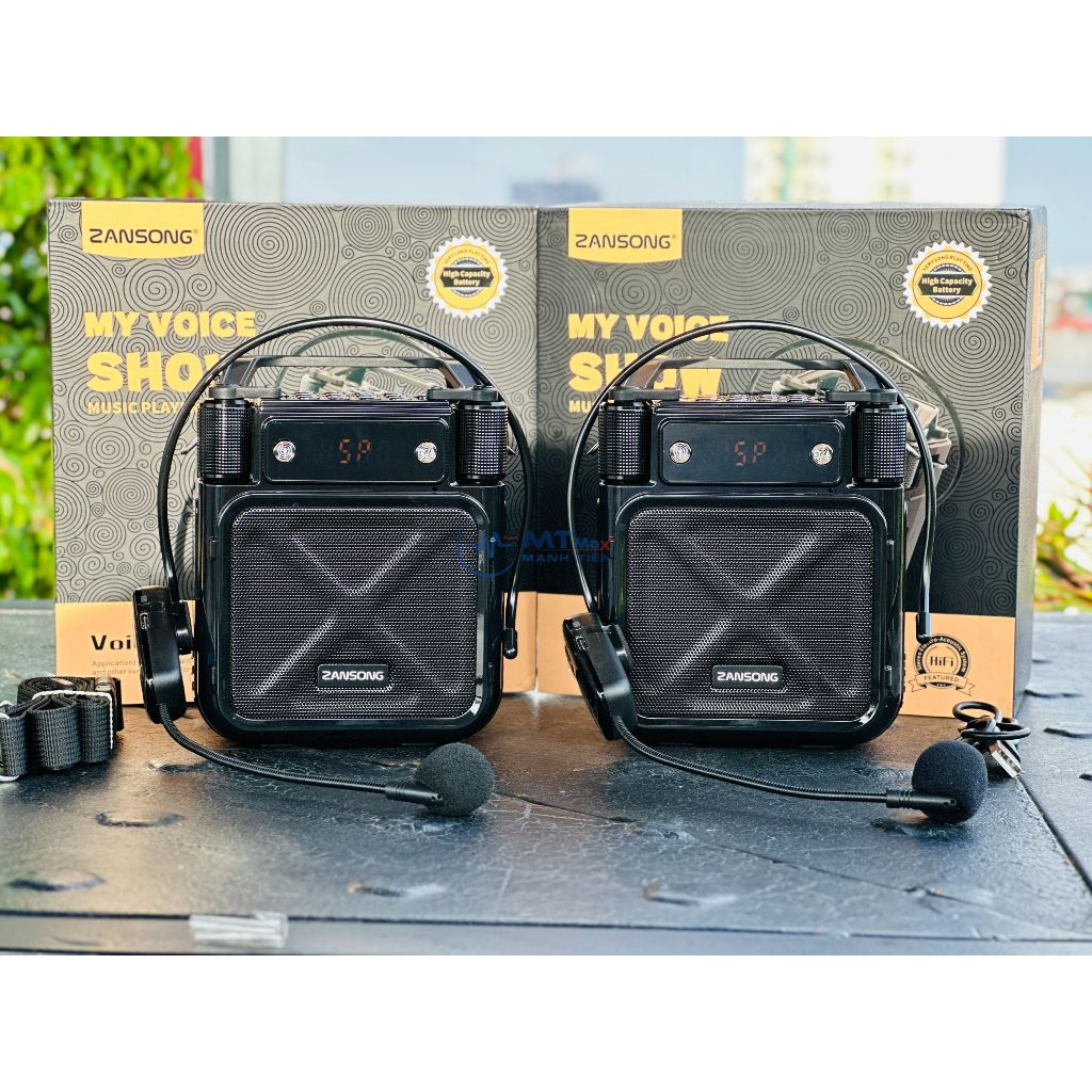 Mic Trợ Giảng Không Dây Chính Hãng Zansong M12 - M16 - M18 - Loa Trợ Giảng Chuyên Dụng Cho Giảng Viên
