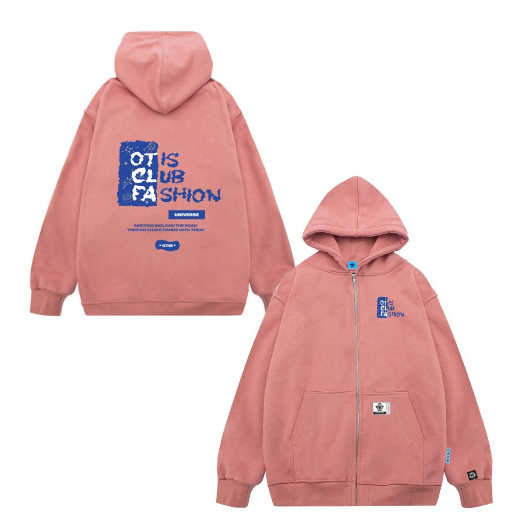 Áo khoác hoodie zip unisex local brand Otis Club - Hoodie zip kéo Fashion