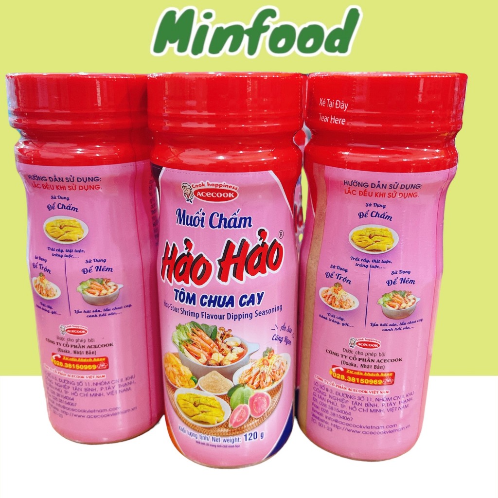 Muối Chấm Hảo Hảo Tôm Chua Cay Ăn Trái Cây Chính Hãng Hũ 120gr