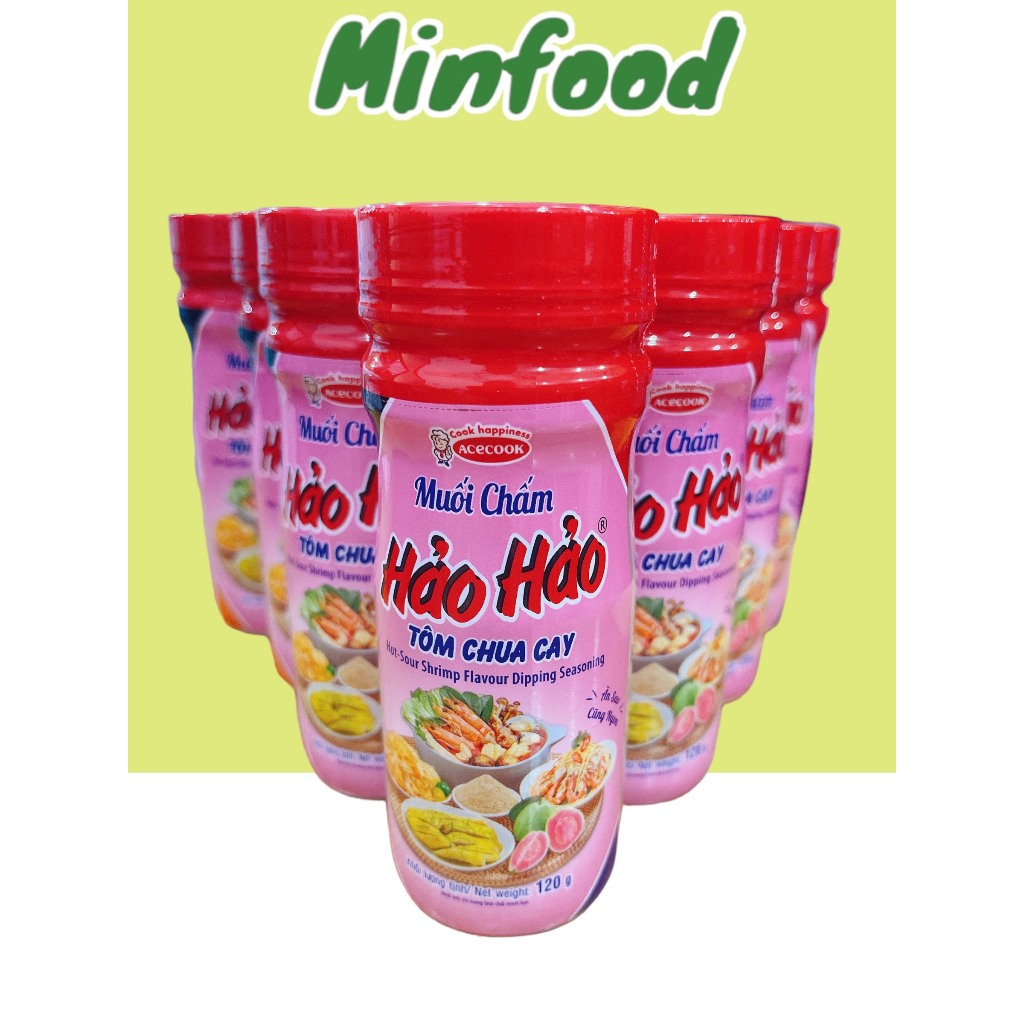 Muối Chấm Hảo Hảo Tôm Chua Cay Ăn Trái Cây Chính Hãng Hũ 120gr