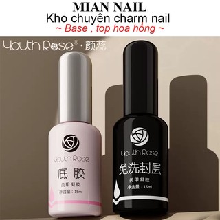 Bộ base top hoa hồng mian