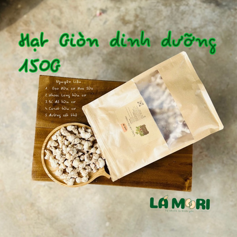 Túi 150G HẠT GIÒN DINH DƯỠNG ăn liền Lá Mori