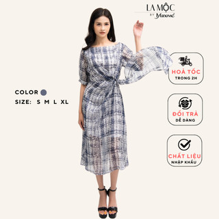 Đầm voan xòe la mộc maxivic - lm72113