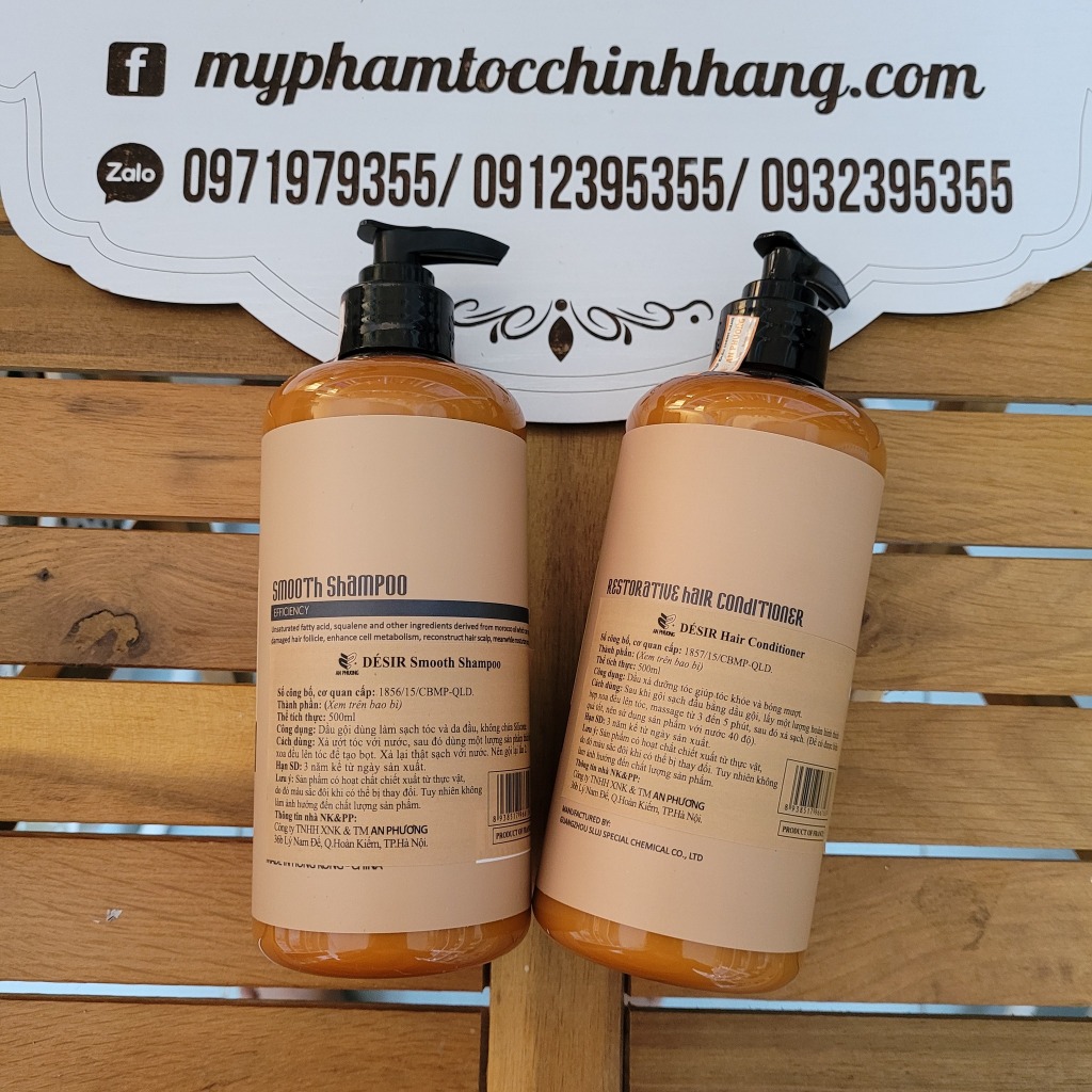 DẦU GỘI XẢ DESIR SIÊU MƯỢT 500ML